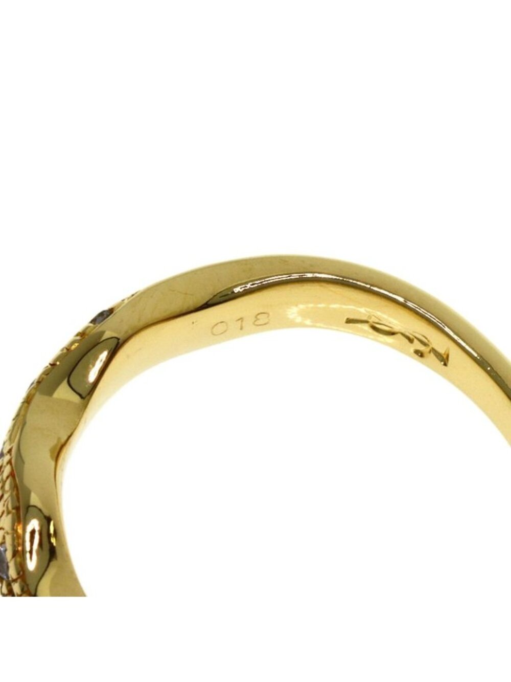 ★SOLD★ Saint Laurent Yves Diamond Ring 18k Yellow Gold - Picture 7 of 10